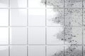 Clean tile wall bathroom background Royalty Free Stock Photo