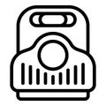 Clean toilet kid icon outline vector. Pot cute small