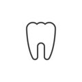 Clean Tooth outline icon