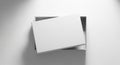 Blank White Open Box Mockup on White Background Royalty Free Stock Photo
