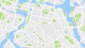 Clean top view of the day time city map 002