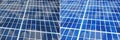 Clean And Unclean Solar Panel Royalty Free Stock Photo