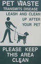 Clean up after your pet sign Royalty Free Stock Photo