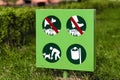 Clean Up After Your Pet Sign. Royalty Free Stock Photo