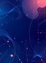 clean vector background with subtle gridlines and stars with sparkles and copy space for business