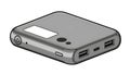 Portable Power Bank Vector Illustration Royalty Free Stock Photo