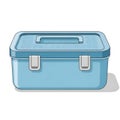 Blue Tool Box Illustration Royalty Free Stock Photo