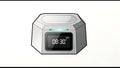 Modern Digital Alarm Clock Illustration - 08:30 AM Royalty Free Stock Photo