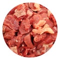 Clean very fresh red raw meat beef, raw meat texture Royalty Free Stock Photo