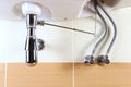 Clean washbasin sink Royalty Free Stock Photo