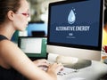 Clean Water Alternative Energy H2o Concept Royalty Free Stock Photo