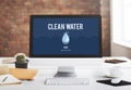 Clean Water Alternative Energy H2o Concept Royalty Free Stock Photo