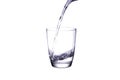 Clean water for good health. Pouring Fresh Pure Water From Pitcher Into A Glass Royalty Free Stock Photo