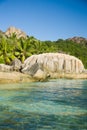 Clean water, natural pools, huge granite rocks of Seychelles.