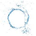 Clean water ring spalsh Royalty Free Stock Photo