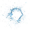 Clean water ring spalsh Royalty Free Stock Photo