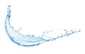 Water splash isolated Royalty Free Stock Photo