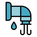 Clean water tap icon vector flat Royalty Free Stock Photo