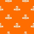 Clean wave water pattern vector orange Royalty Free Stock Photo