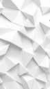 Clean white abstract background with a futuristic polygonal geometric 3D texture and subtle shadows. Royalty Free Stock Photo