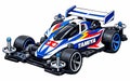 Vector illustration of a Tamiya mini 4WD racing car Royalty Free Stock Photo