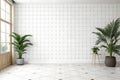Clean white background with subtle grid pattern creating minimal simple design Royalty Free Stock Photo