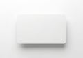 Clean white blank card with soft shadow and rounded corners Royalty Free Stock Photo