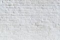 Clean white brick wall. background, texture. Royalty Free Stock Photo