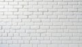 Clean white brick wall texture background for design and decoration Royalty Free Stock Photo