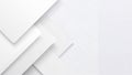 Clean white geometric background with layered shapes and subtle shadows for a modern design Royalty Free Stock Photo