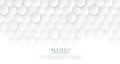 Clean white hexagonal medical concept background