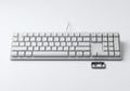 Clean White Mechanical Keyboard with Keycap Removed Royalty Free Stock Photo