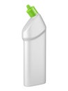 Clean white plastic bottl with detergent