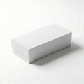 Clean white rectangular box ideal for mockup design and product presentation Royalty Free Stock Photo