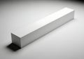 Clean white rectangular box object minimalist studio product shot Royalty Free Stock Photo