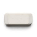 White Rectangular Eraser Isolated on White Background Royalty Free Stock Photo