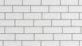 Clean White Subway Tile Wall Pattern Background Royalty Free Stock Photo
