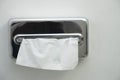 Clean white tissue paper dispenser