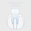 Clean white tooth Royalty Free Stock Photo