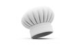 White Toque Blanche Chef Hat Isolated on a White Background cooking culinary Royalty Free Stock Photo