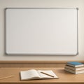 Clean Whiteboard Learning Space for Education Royalty Free Stock Photo