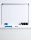 Clean Whiteboard Ready for Ideas and Strategy Royalty Free Stock Photo
