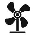 Clean wind energy icon, simple style Royalty Free Stock Photo