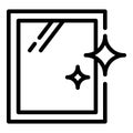 Clean window icon, outline style