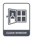 clean window icon in trendy design style. clean window icon isolated on white background. clean window vector icon simple and Royalty Free Stock Photo