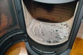 Clean wood burning stove Royalty Free Stock Photo