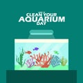 Clean Your Aquarium Day on June 18 Royalty Free Stock Photo