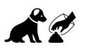 Clean after your dog vector icon Royalty Free Stock Photo