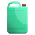 Cleaner canister icon, cartoon style