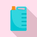 Cleaner canister icon, flat style